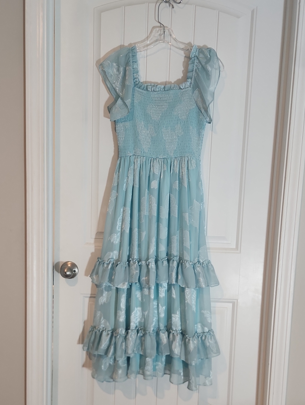 Rare Editions Girls Fancy Blue Dress